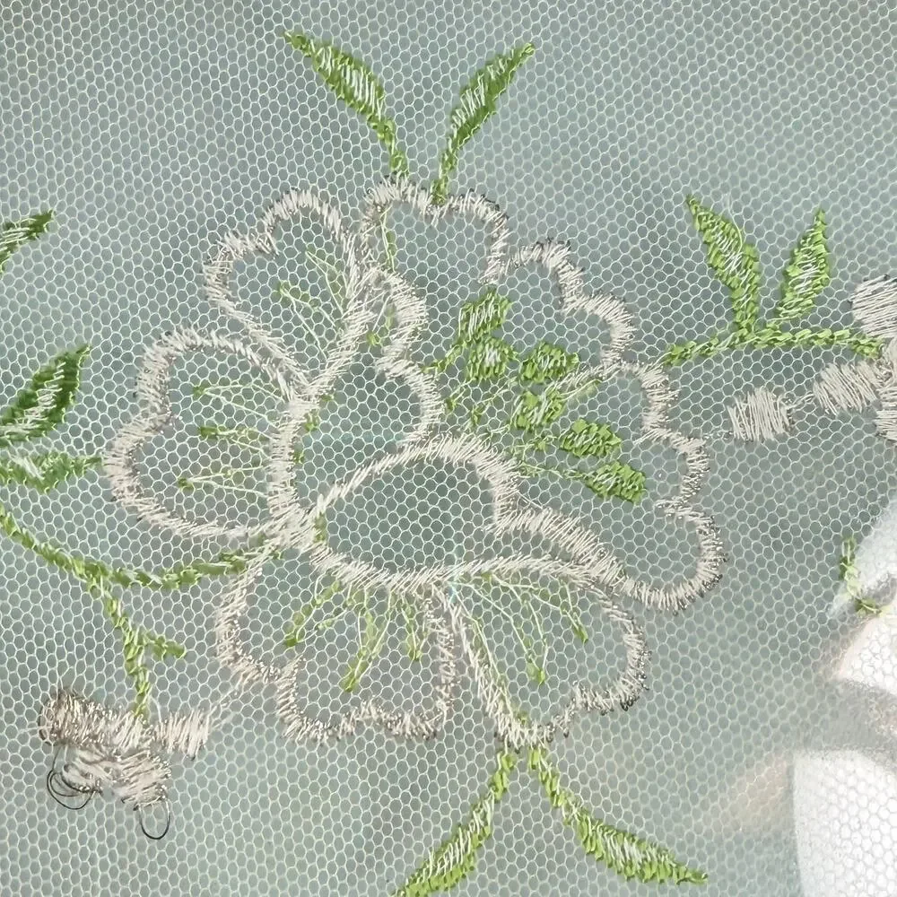 Vintage Lavender Vanity Dresser Tray Embroidered Lace Floral Oval Boudoir Decor